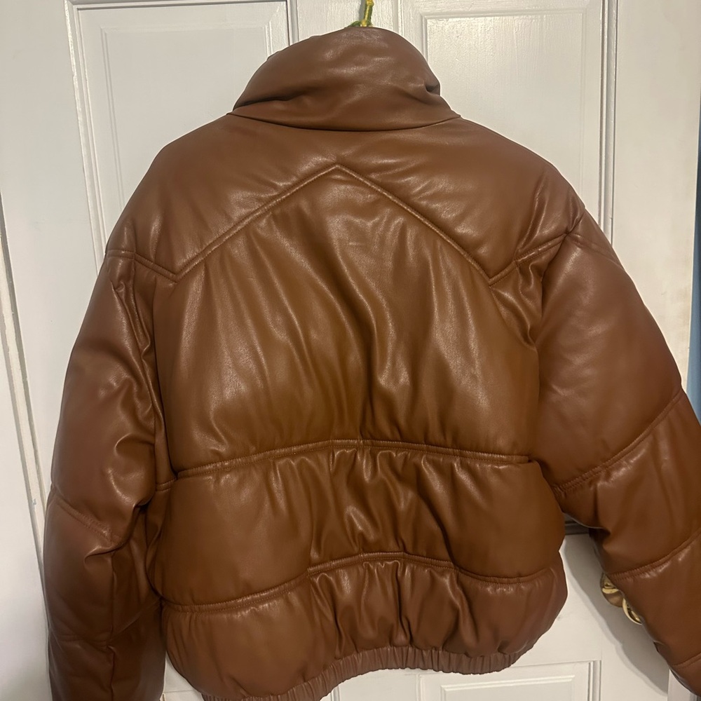 Zara Chestnut Puffer Jacket - Picture 4 of 8